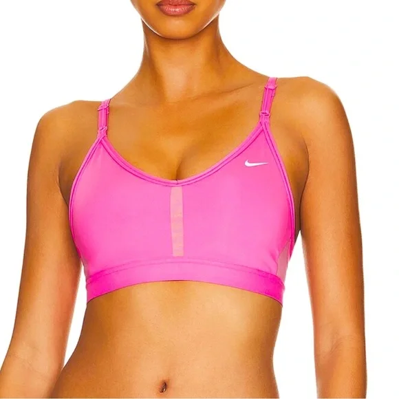 NWT Nike Indy Bra in Pinksicle/White Logo 2X - Picture 2 of 7